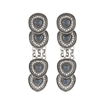 Teejh Divika Silver Grey Earring