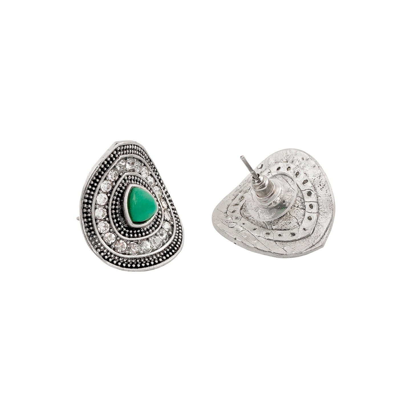 Teejh Roohi Silver Turquoise Stud