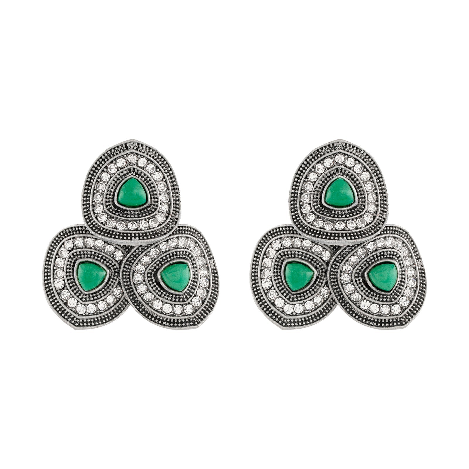 Teejh Shyamli Silver Turquoise Stud