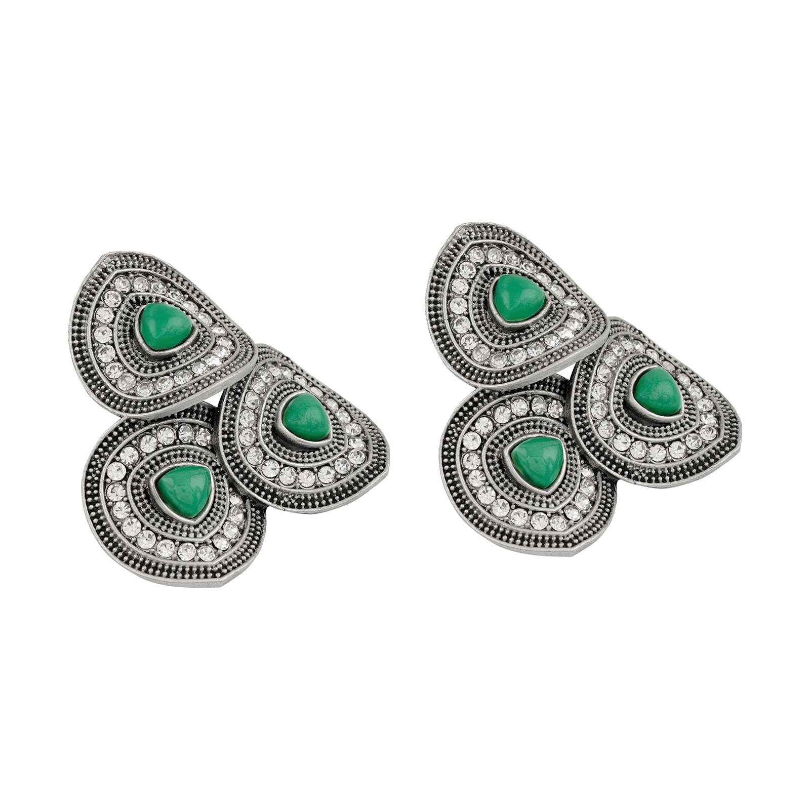 Teejh Shyamli Silver Turquoise Stud