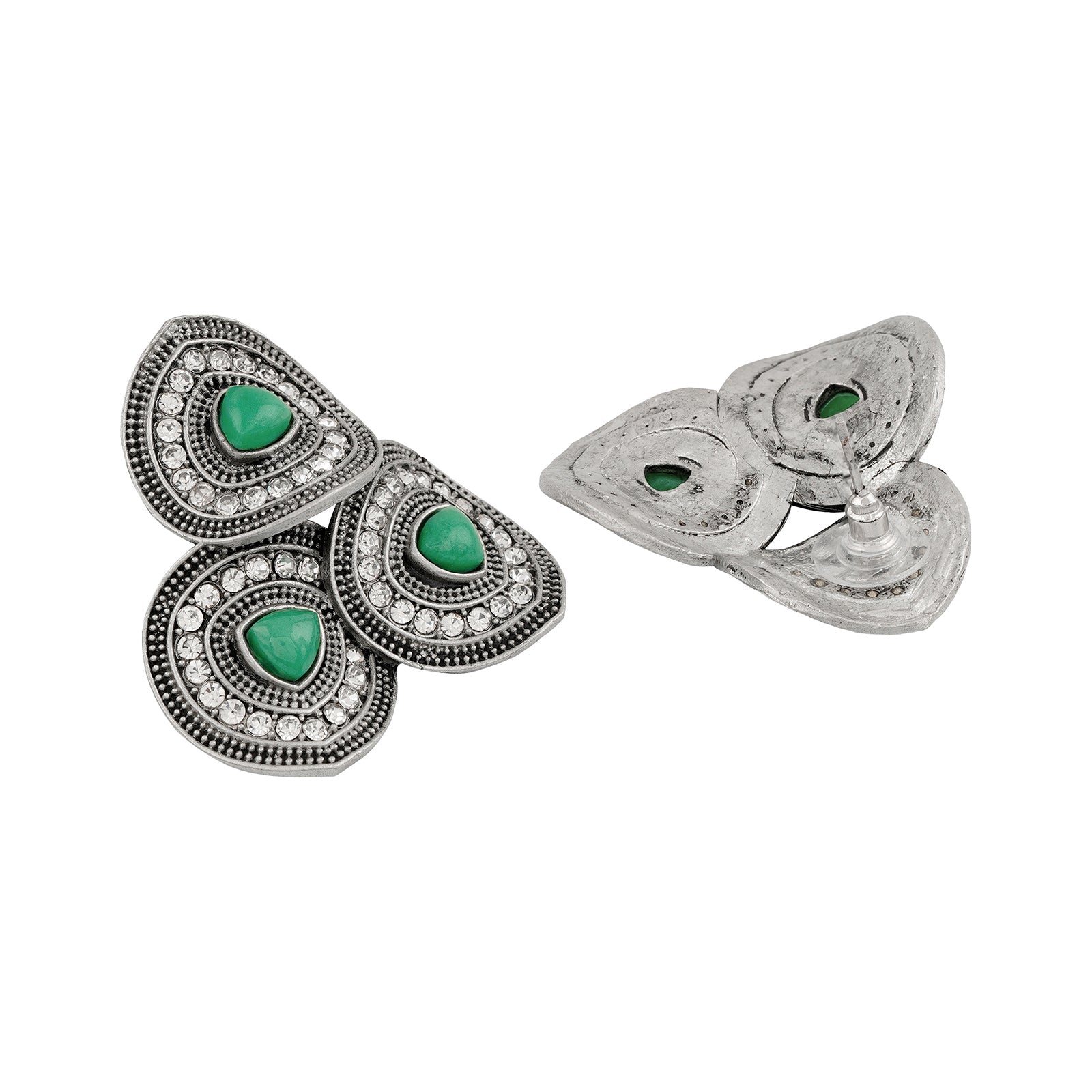 Teejh Shyamli Silver Turquoise Stud