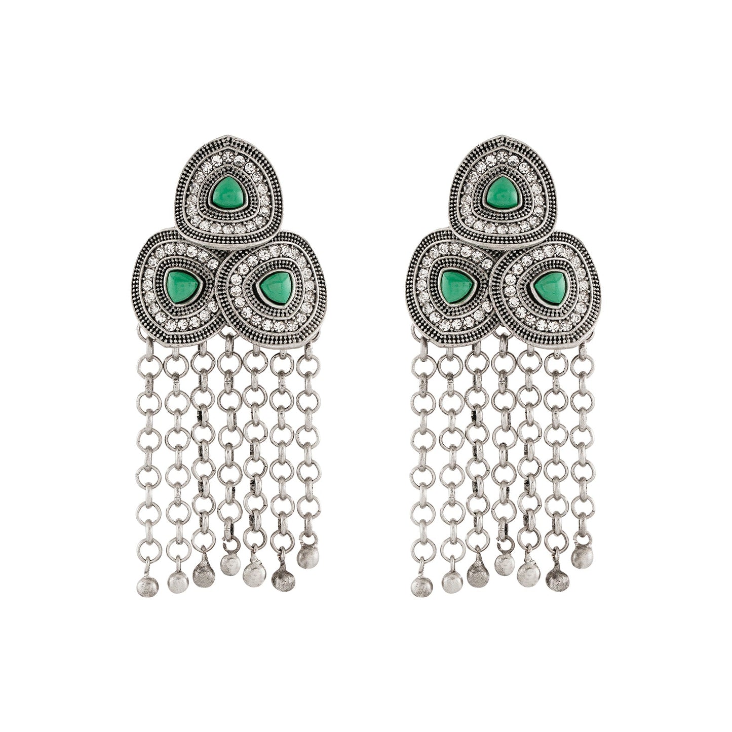 Teejh Katyani Silver Turquoise Earring