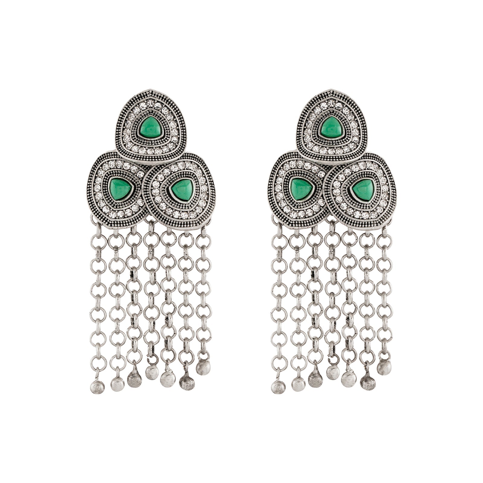 Teejh Katyani Silver Turquoise Earring
