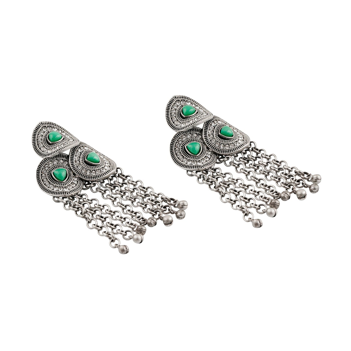 Teejh Katyani Silver Turquoise Earring