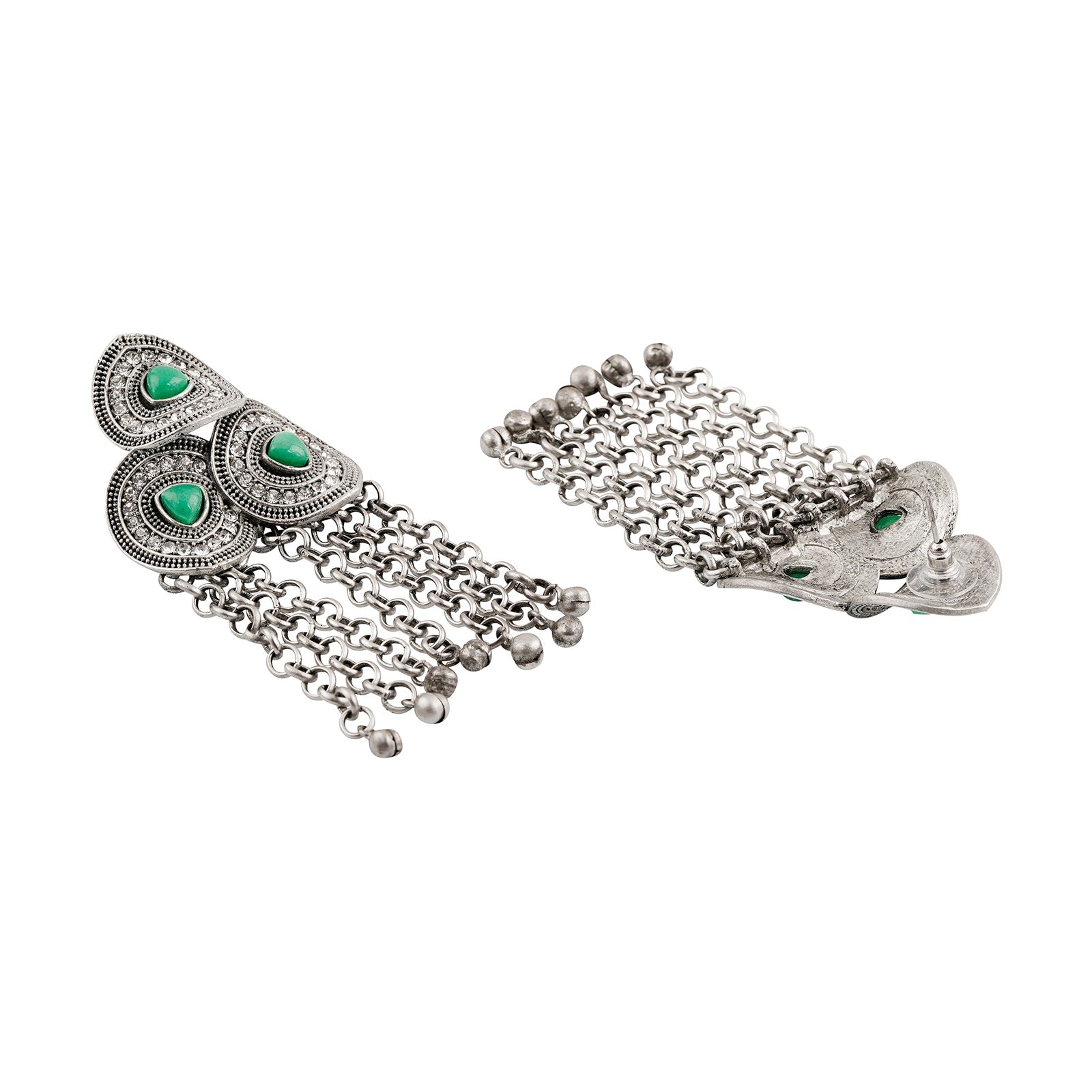 Teejh Katyani Silver Turquoise Earring