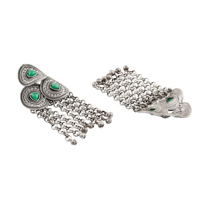 Teejh Katyani Silver Turquoise Earring