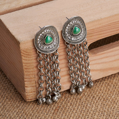 Teejh Kathani Silver Turquoise Earring