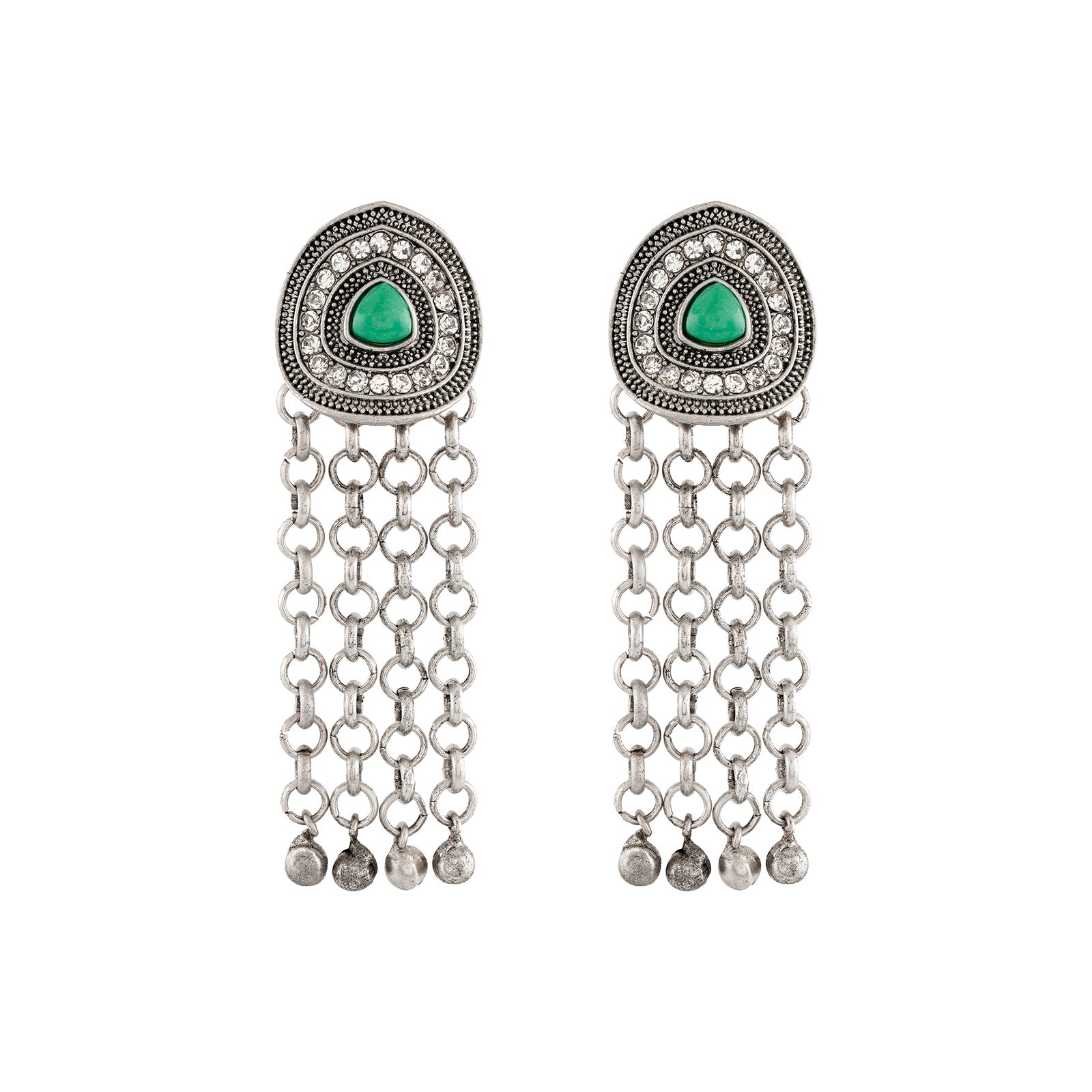 Teejh Kathani Silver Turquoise Earring