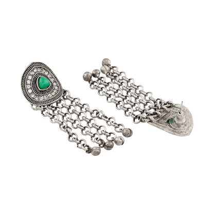 Teejh Kathani Silver Turquoise Earring