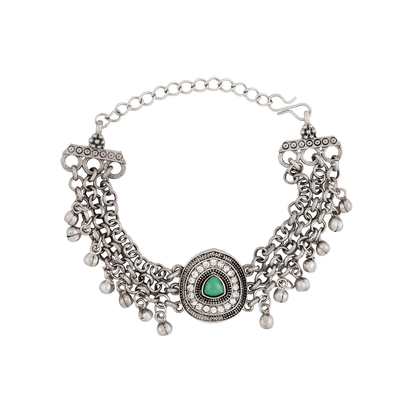 Teejh Sveksha Silver Turquoise Bracelet