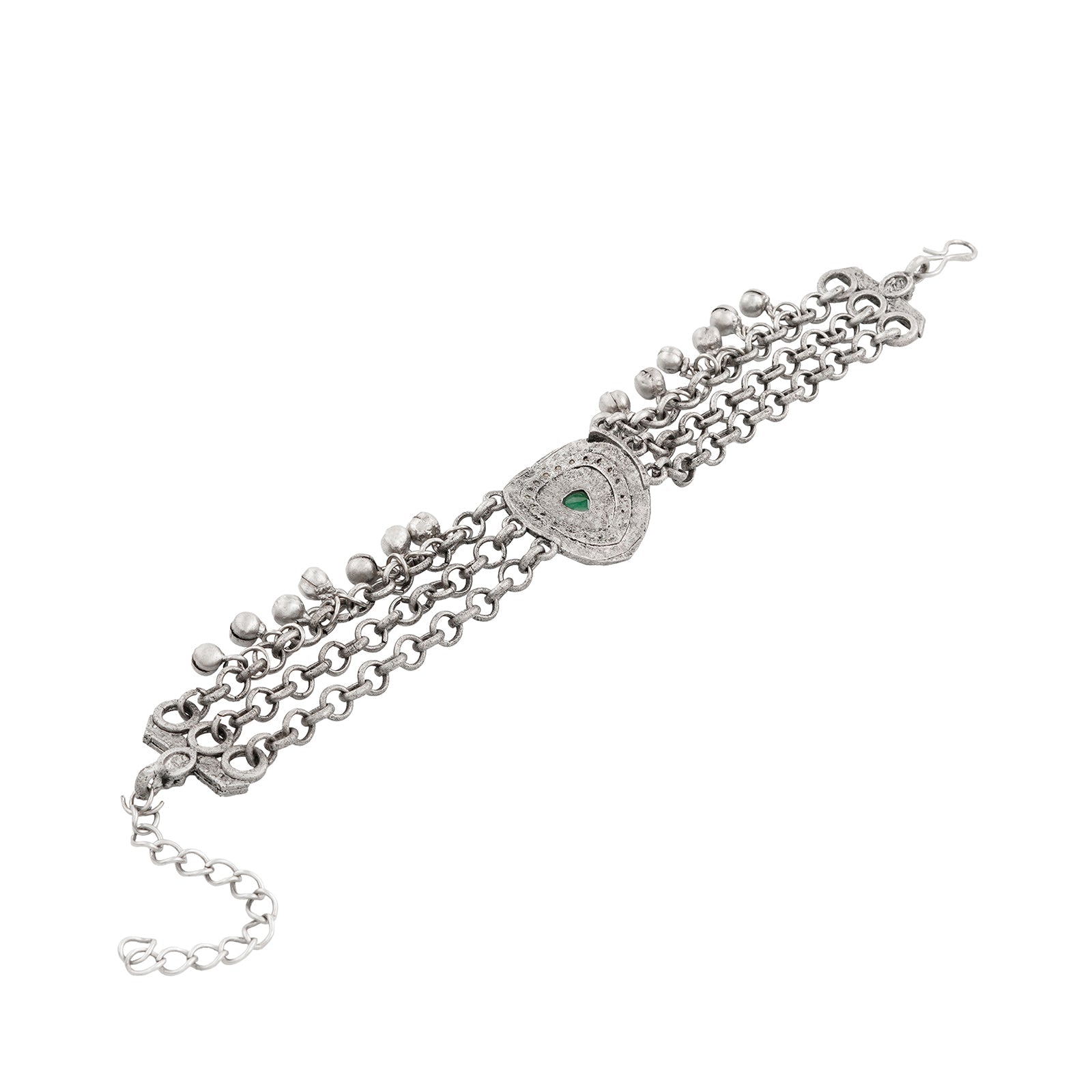 Teejh Sveksha Silver Turquoise Bracelet