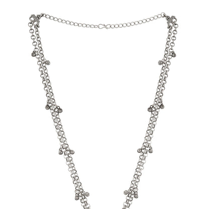 Teejh Aprimoksh Silver Turquoise Necklace