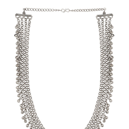 Teejh Suhasi Silver Turquoise Necklace