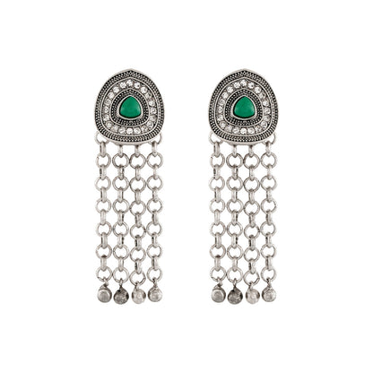 Teejh Jia Silver Green Earring