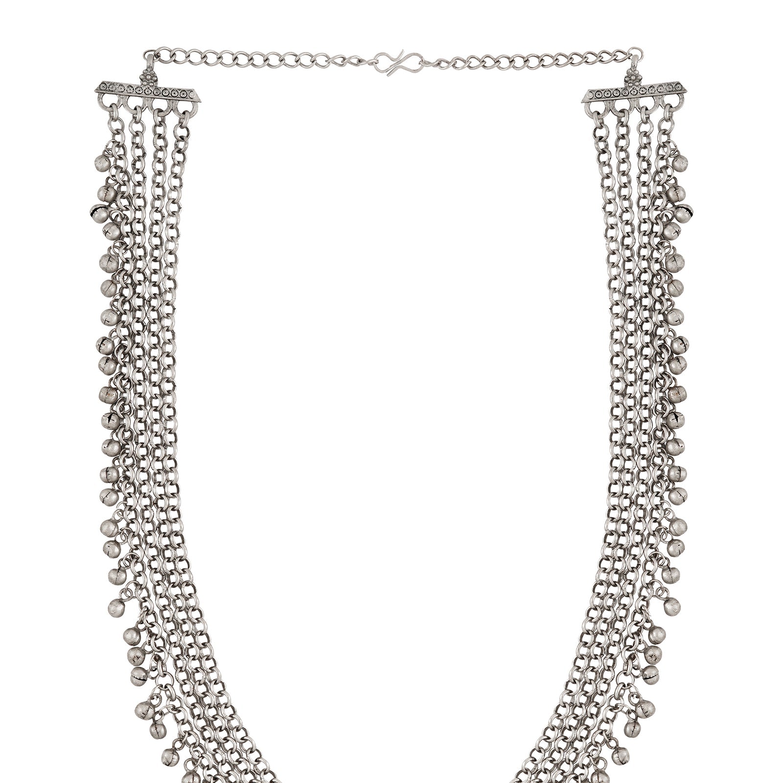 Teejh Esha Silver Green Necklace