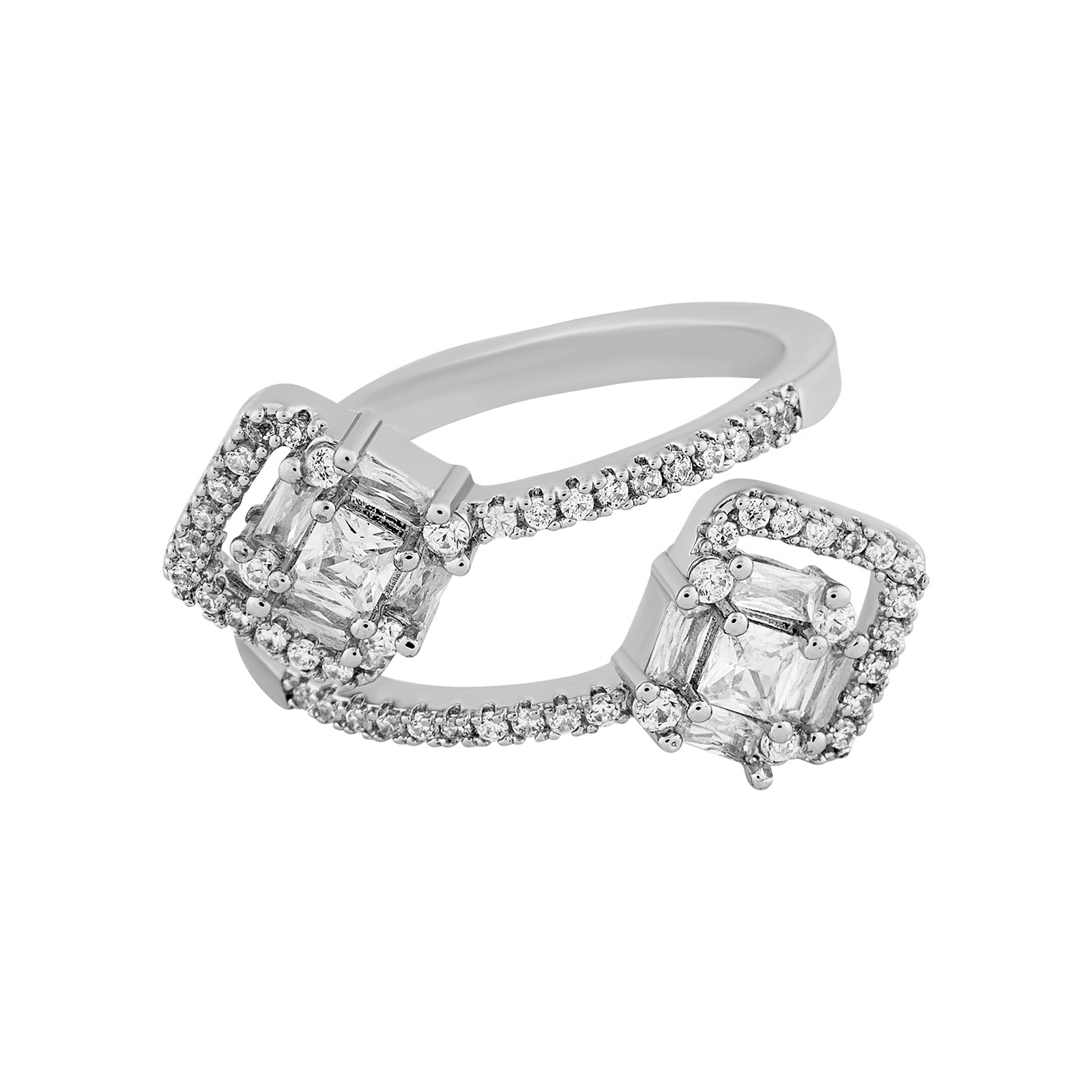 Teejh Jewel of Jodhpur  CZ Stones Silver Ring