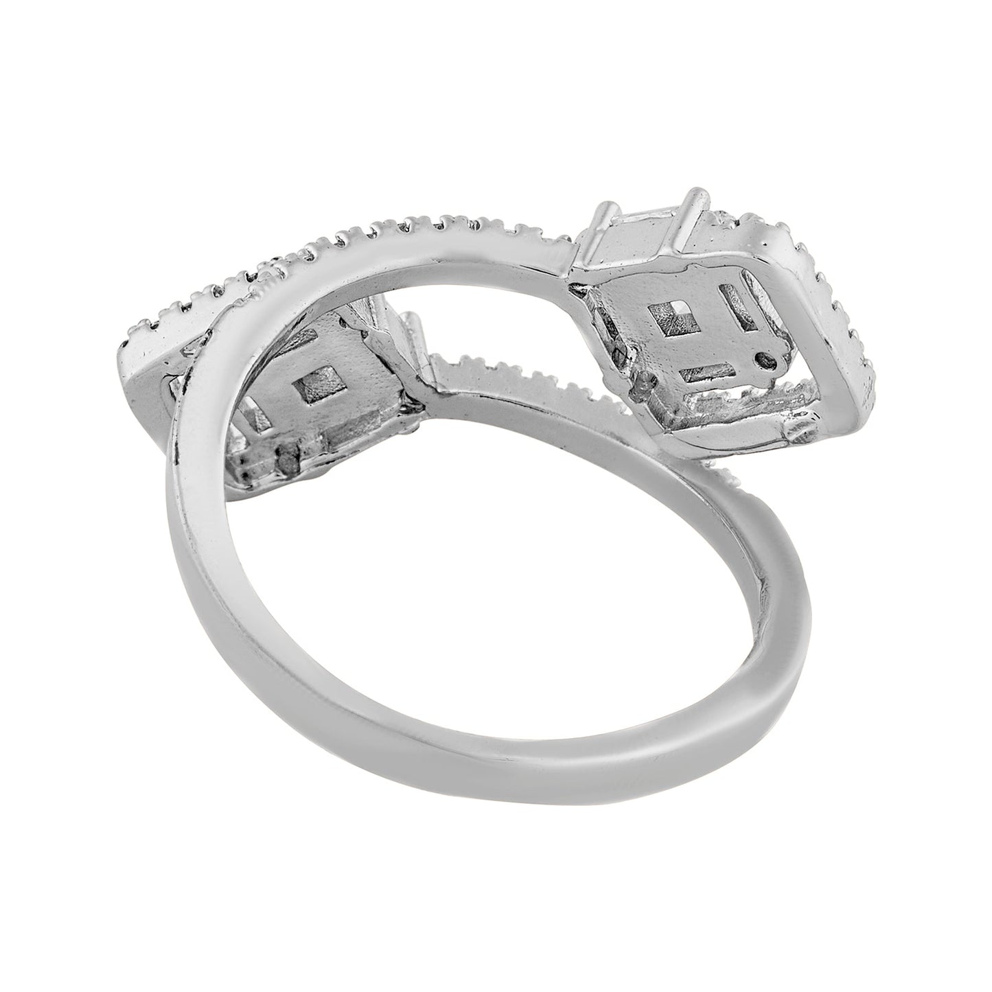 Teejh Jewel of Jodhpur  CZ Stones Silver Ring