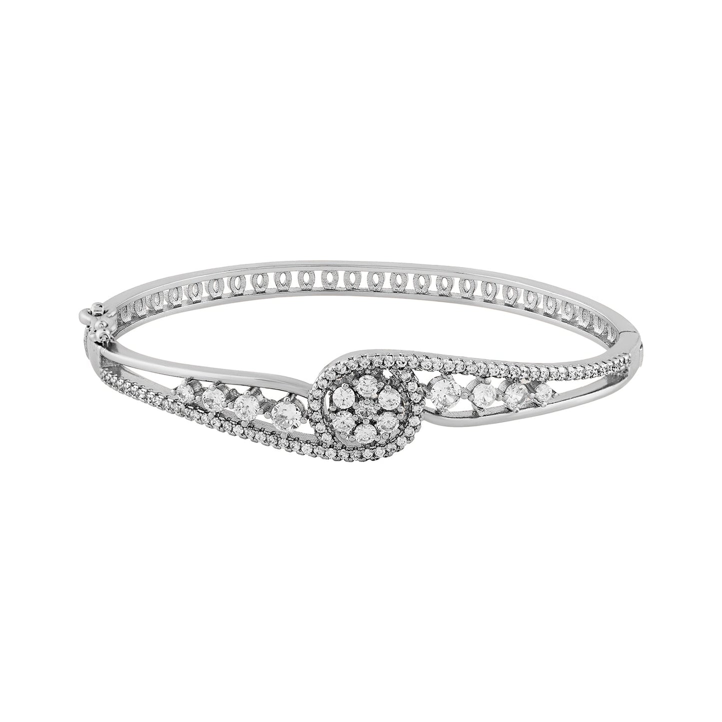 Teejh Celestial Chetna  CZ Stones Silver Bracelet