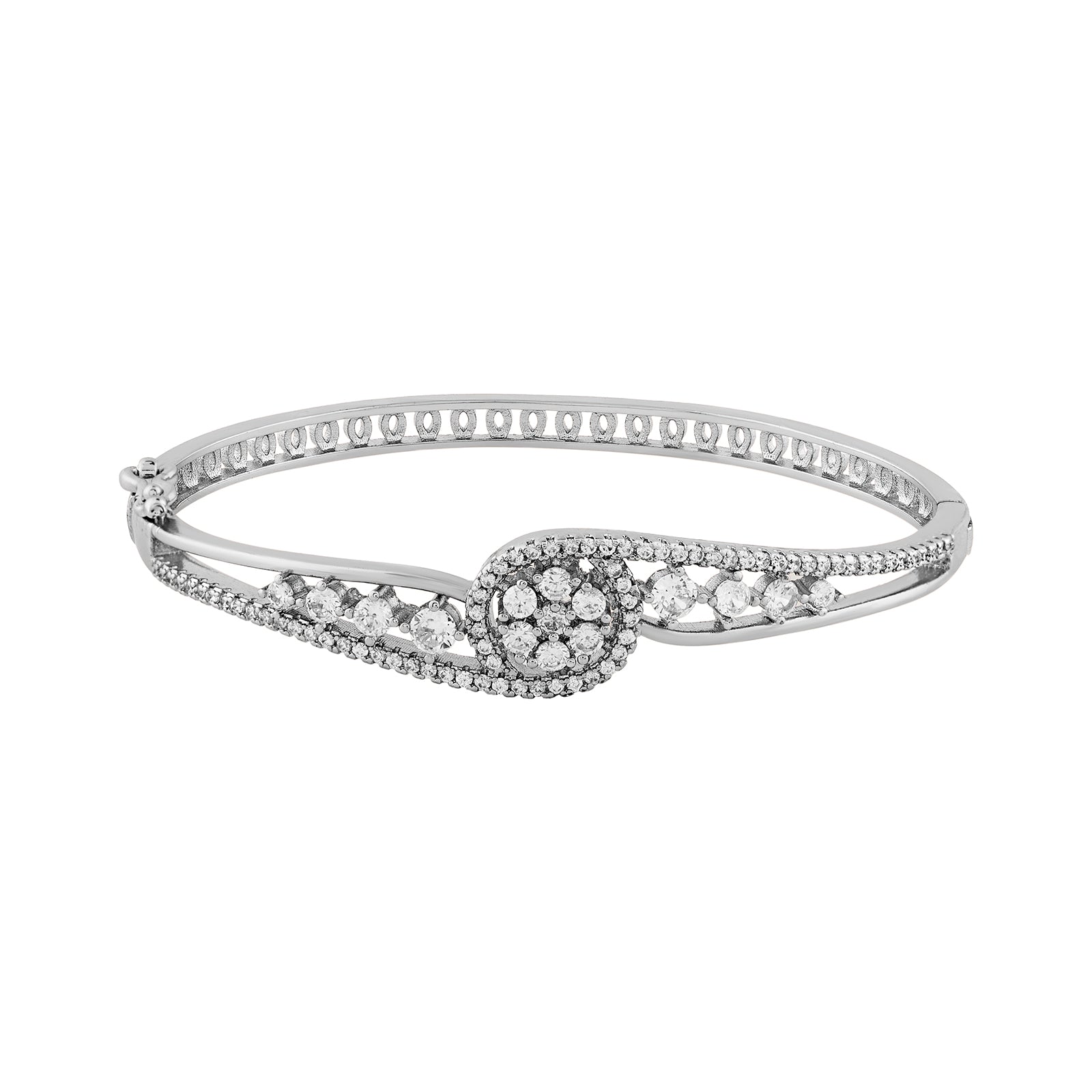 Teejh Celestial Chetna  CZ Stones Silver Bracelet