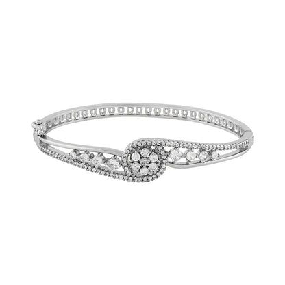 Teejh Celestial Chetna  CZ Stones Silver Bracelet