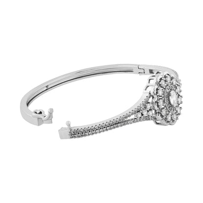 Teejh Indira Illumination CZ Stones Silver Bracelet