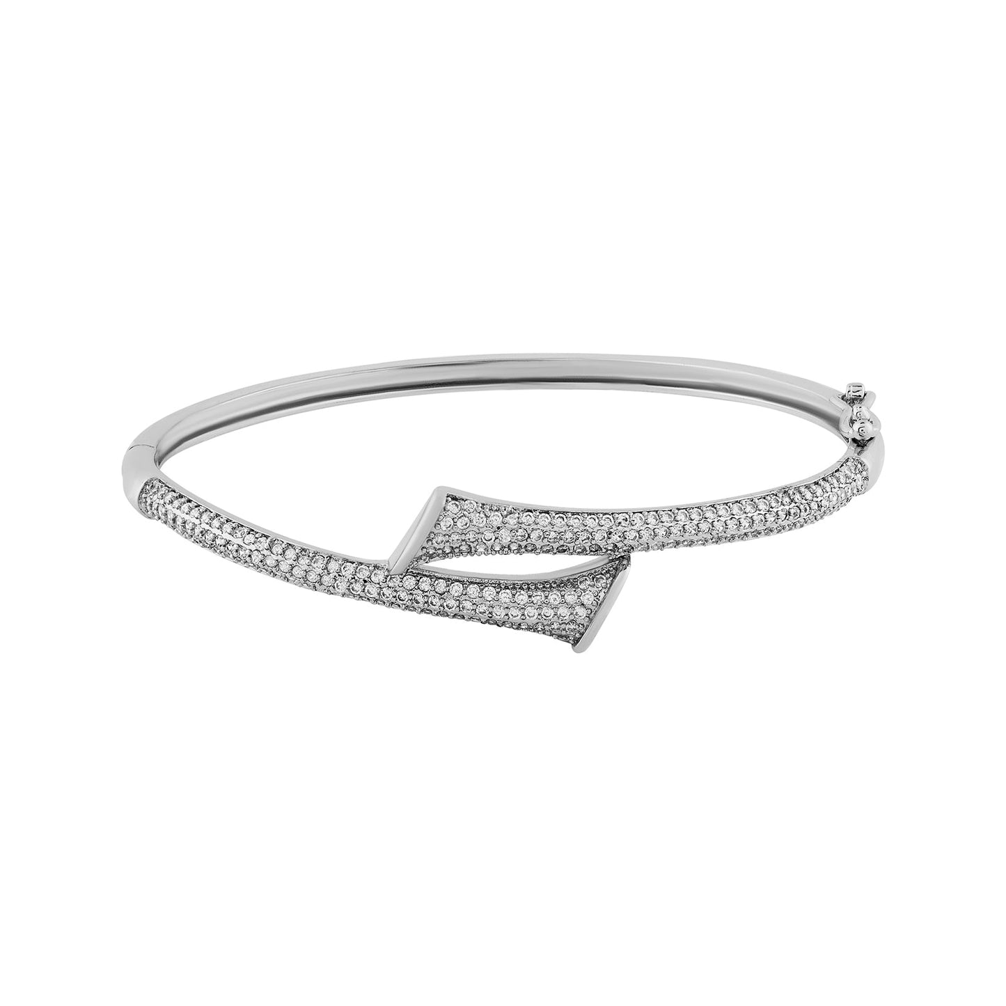 Teejh Nisha Nirvana CZ Stones Silver Bracelet