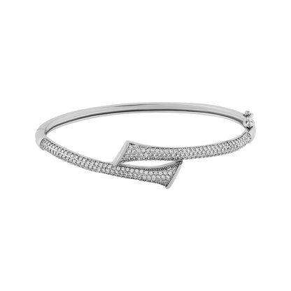 Teejh Nisha Nirvana CZ Stones Silver Bracelet