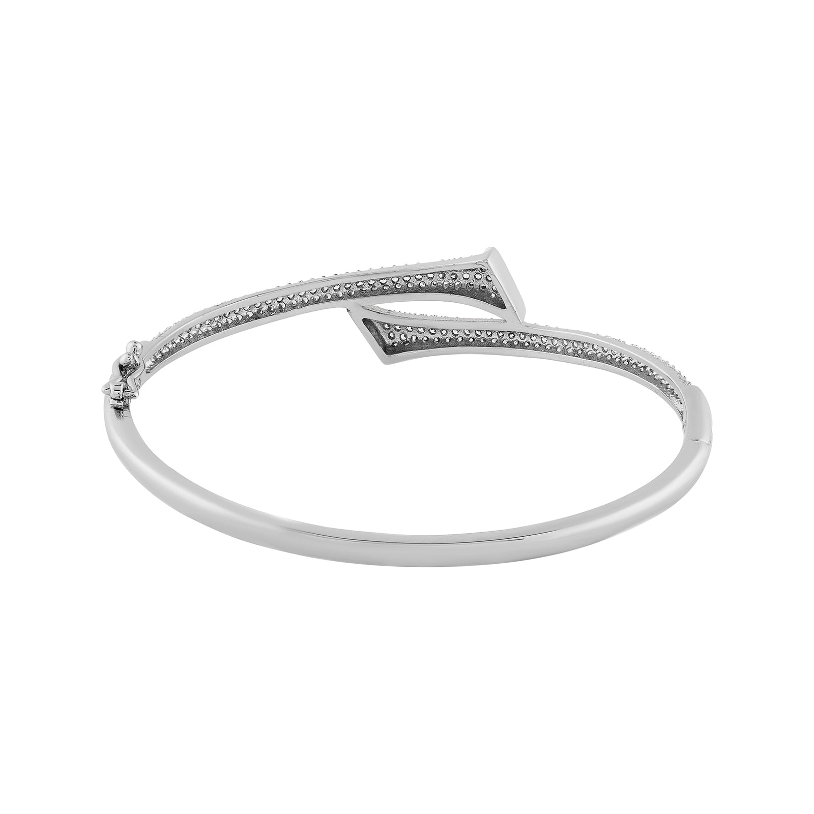 Teejh Nisha Nirvana CZ Stones Silver Bracelet