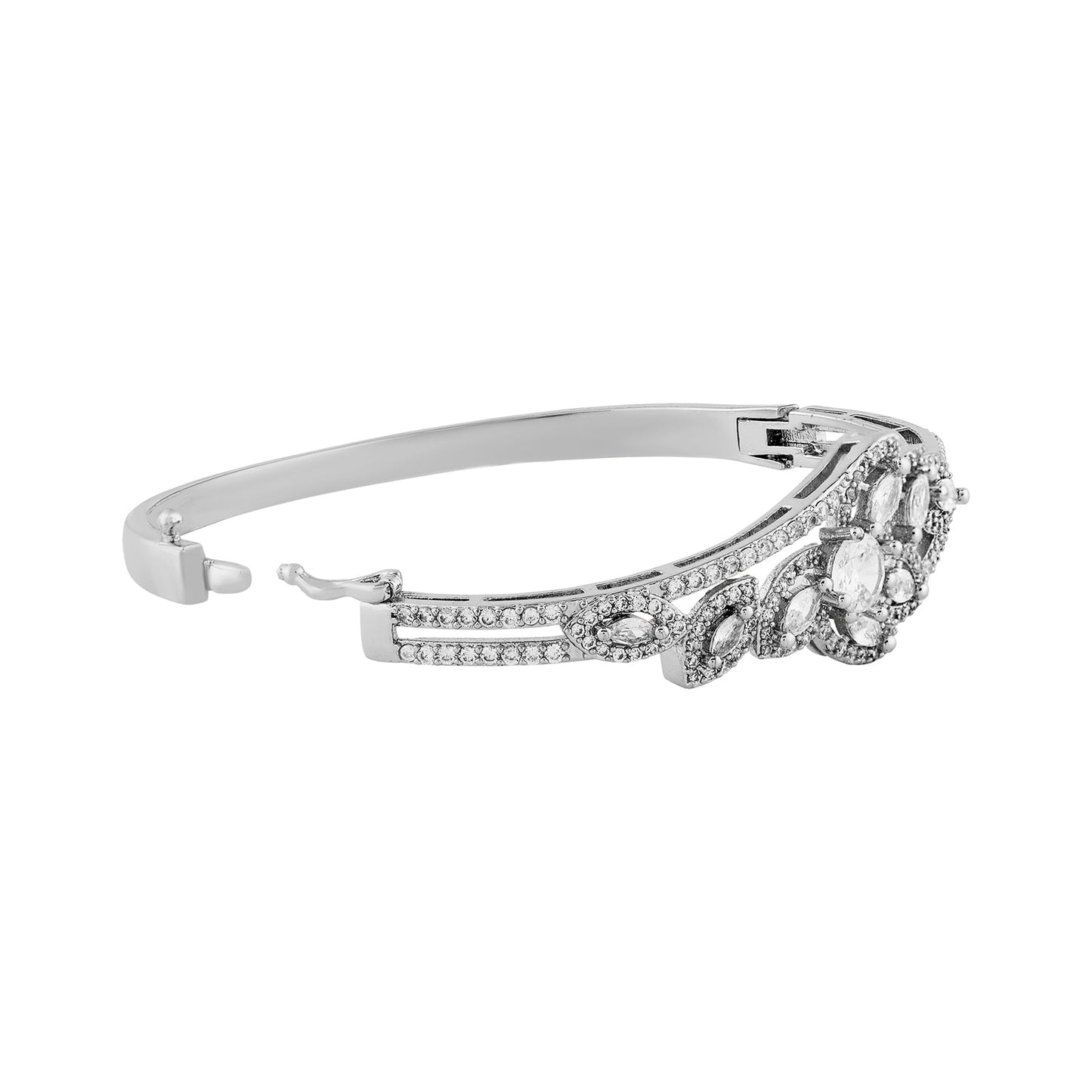 Teejh Madhunika Mirage CZ Stones Silver Bracelet