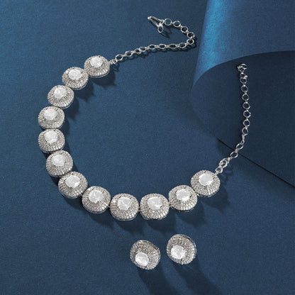 Teejh Celeste Silver Stone Necklace Set