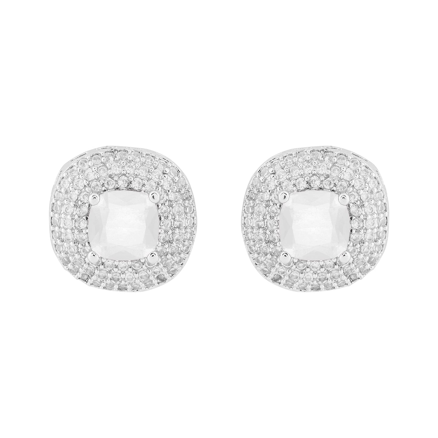 Teejh Celeste Silver Stone Necklace Set
