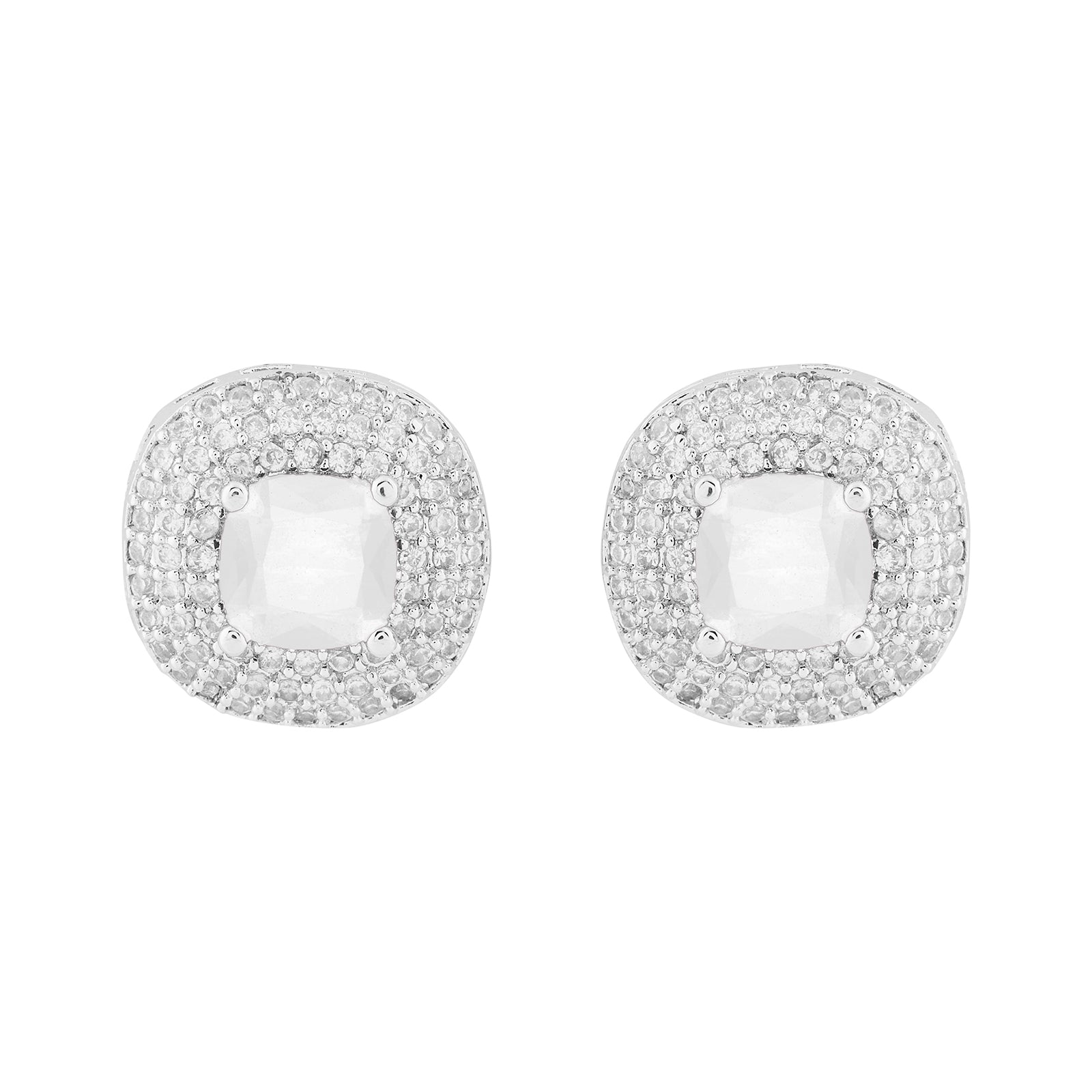 Teejh Celeste Silver Stone Necklace Set