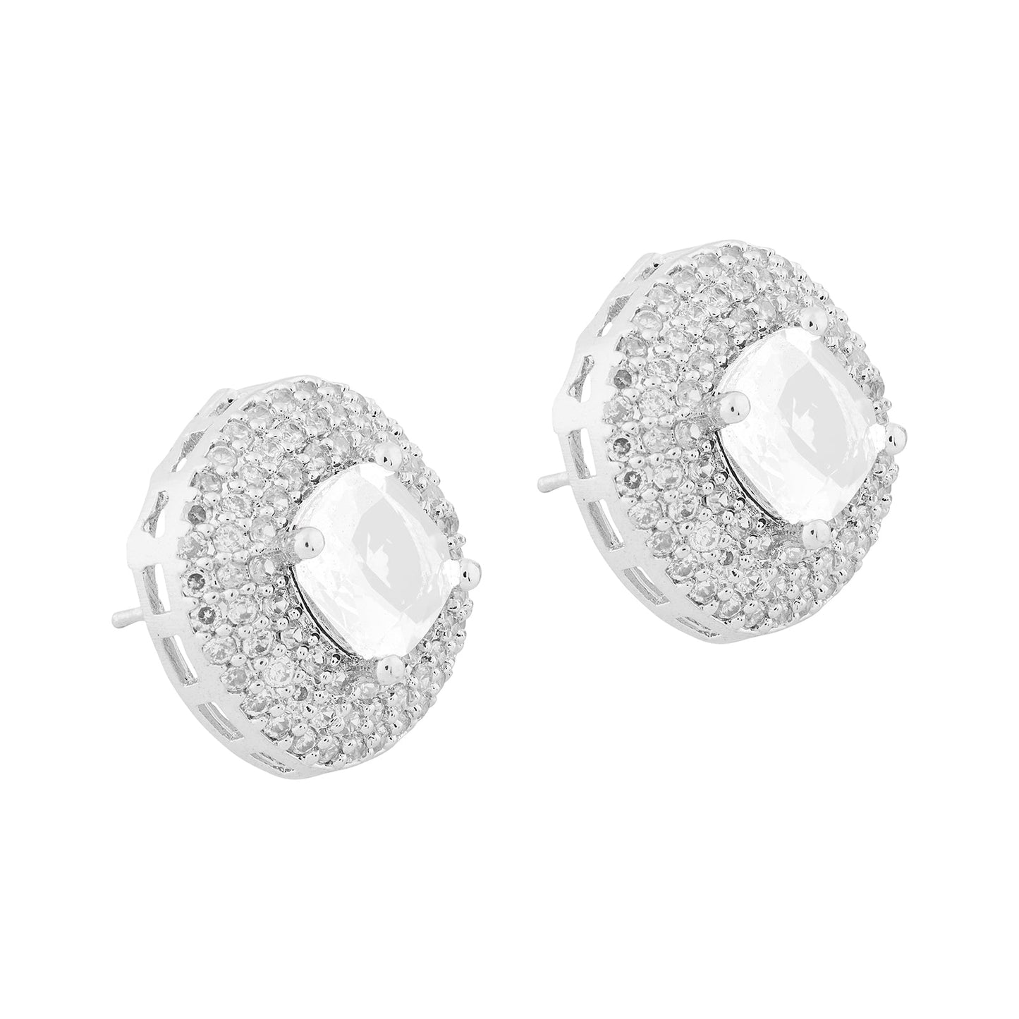Teejh Celeste Silver Stone Necklace Set