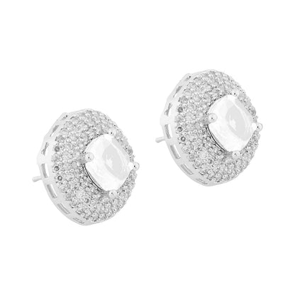 Teejh Celeste Silver Stone Necklace Set