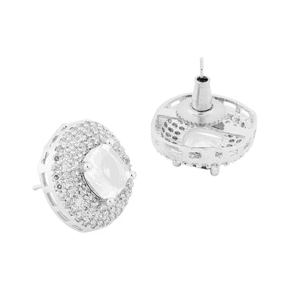 Teejh Celeste Silver Stone Necklace Set