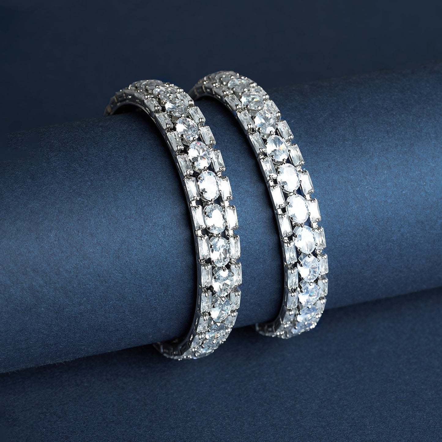 Teejh Eternaa Silver Bangles