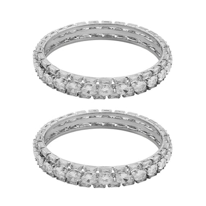 Teejh Eternaa Silver Bangles