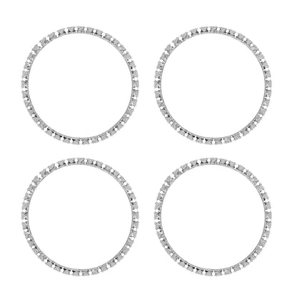 Teejh Glowy Silver Bangles