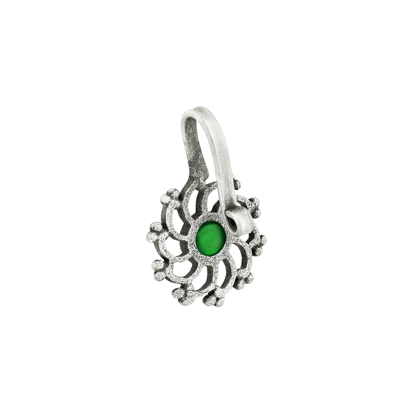 Teejh Surmayi Green stone Press on Nosepin