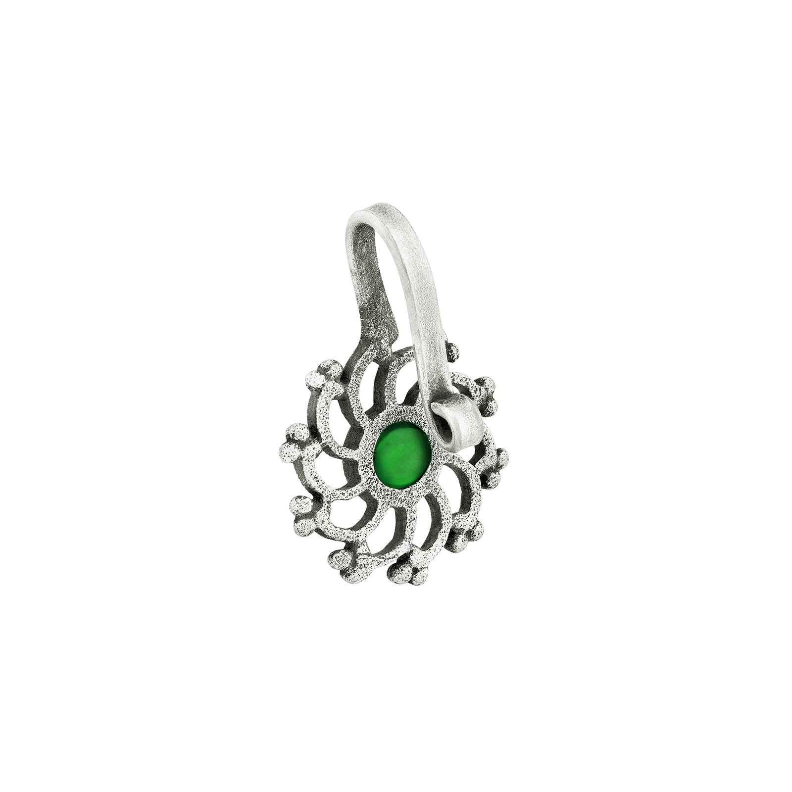 Teejh Surmayi Green stone Press on Nosepin