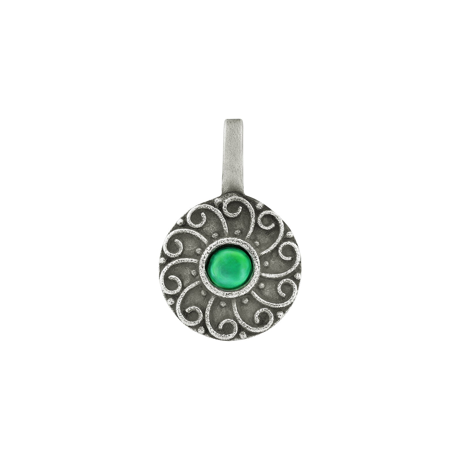 Teejh Nurni Green Stone Press on Nosepin