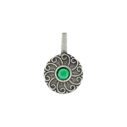 Teejh Nurni Green Stone Press on Nosepin