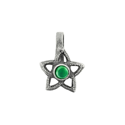 Teejh Anali Green Stone Press on Nosepin