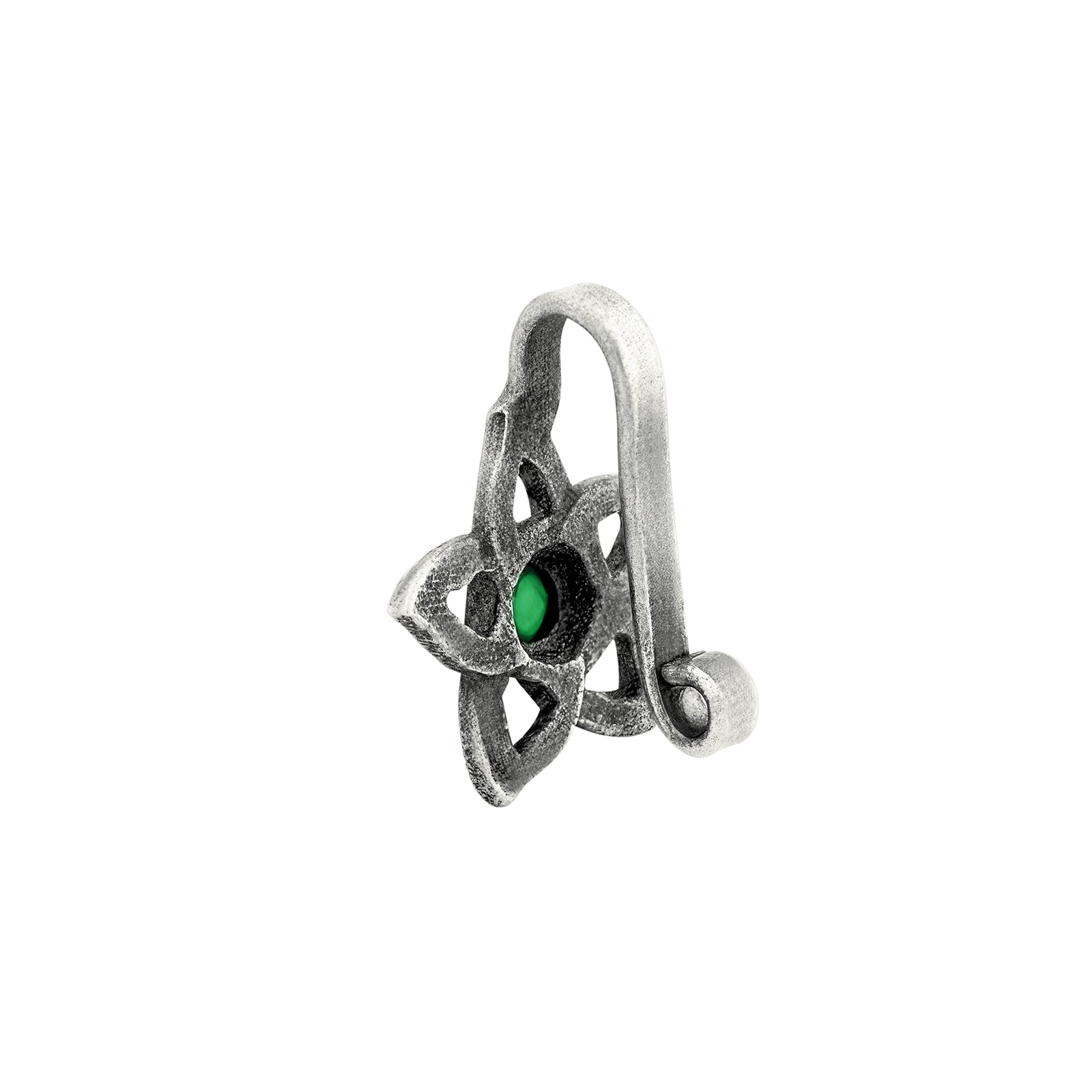 Teejh Anali Green Stone Press on Nosepin