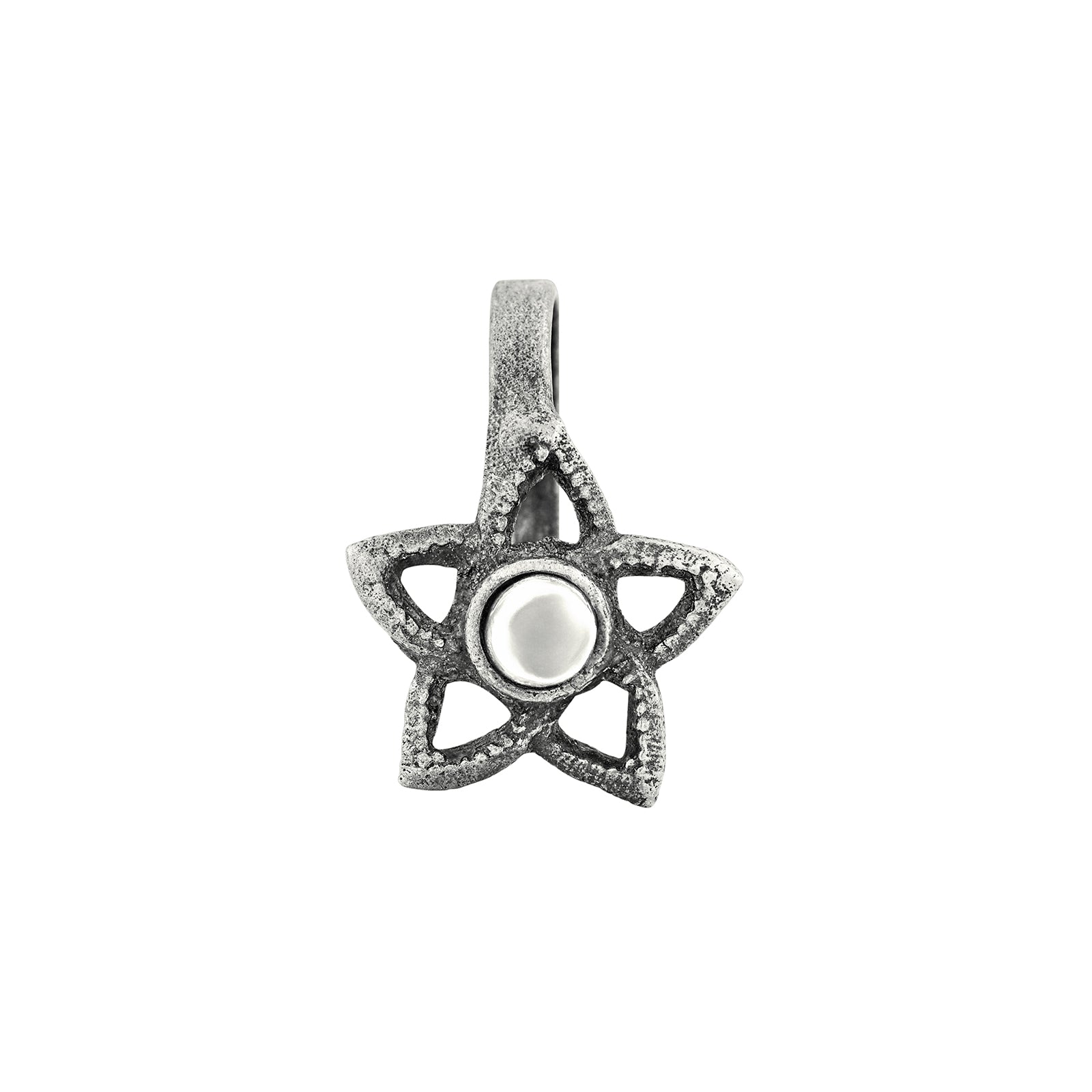Teejh Anali White Stone Press on Nosepin