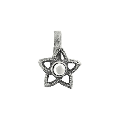 Teejh Anali White Stone Press on Nosepin