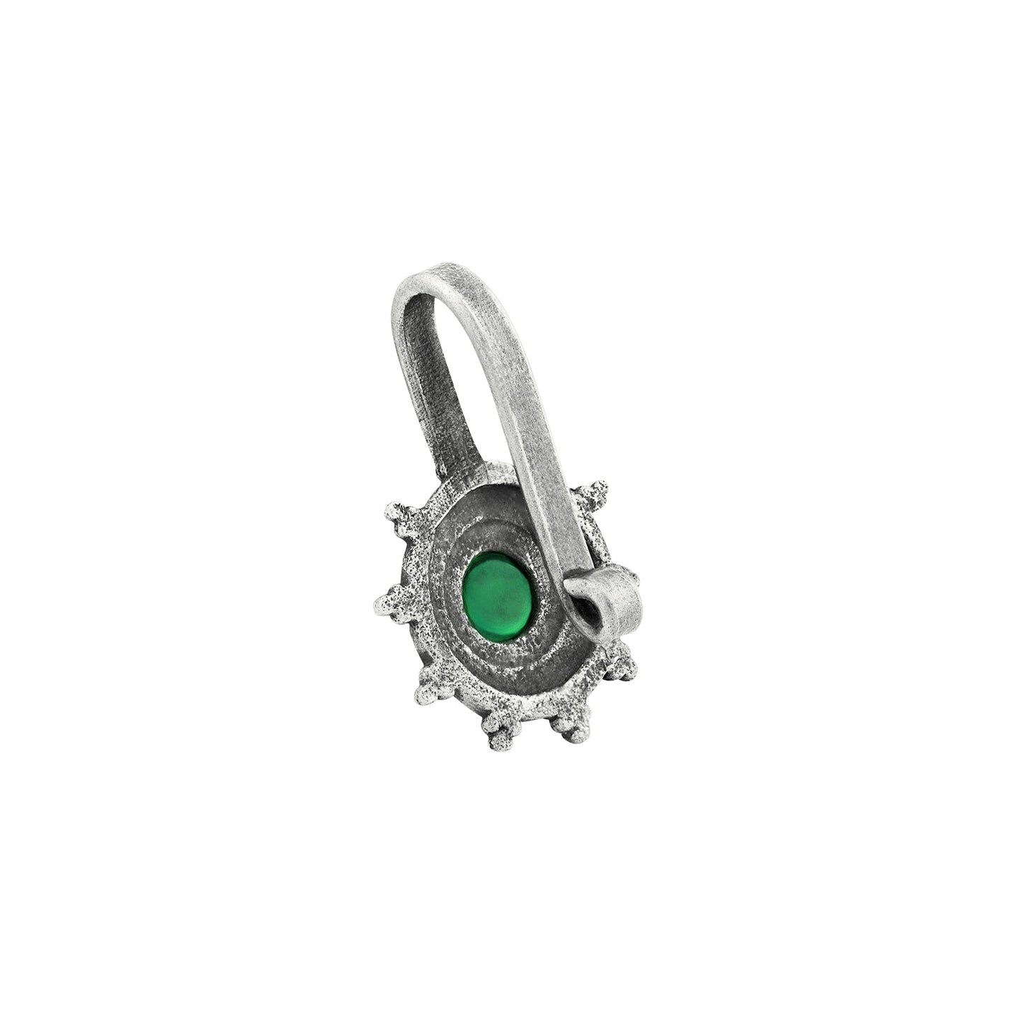Teejh Afsana Green Stone Press on Nosepin