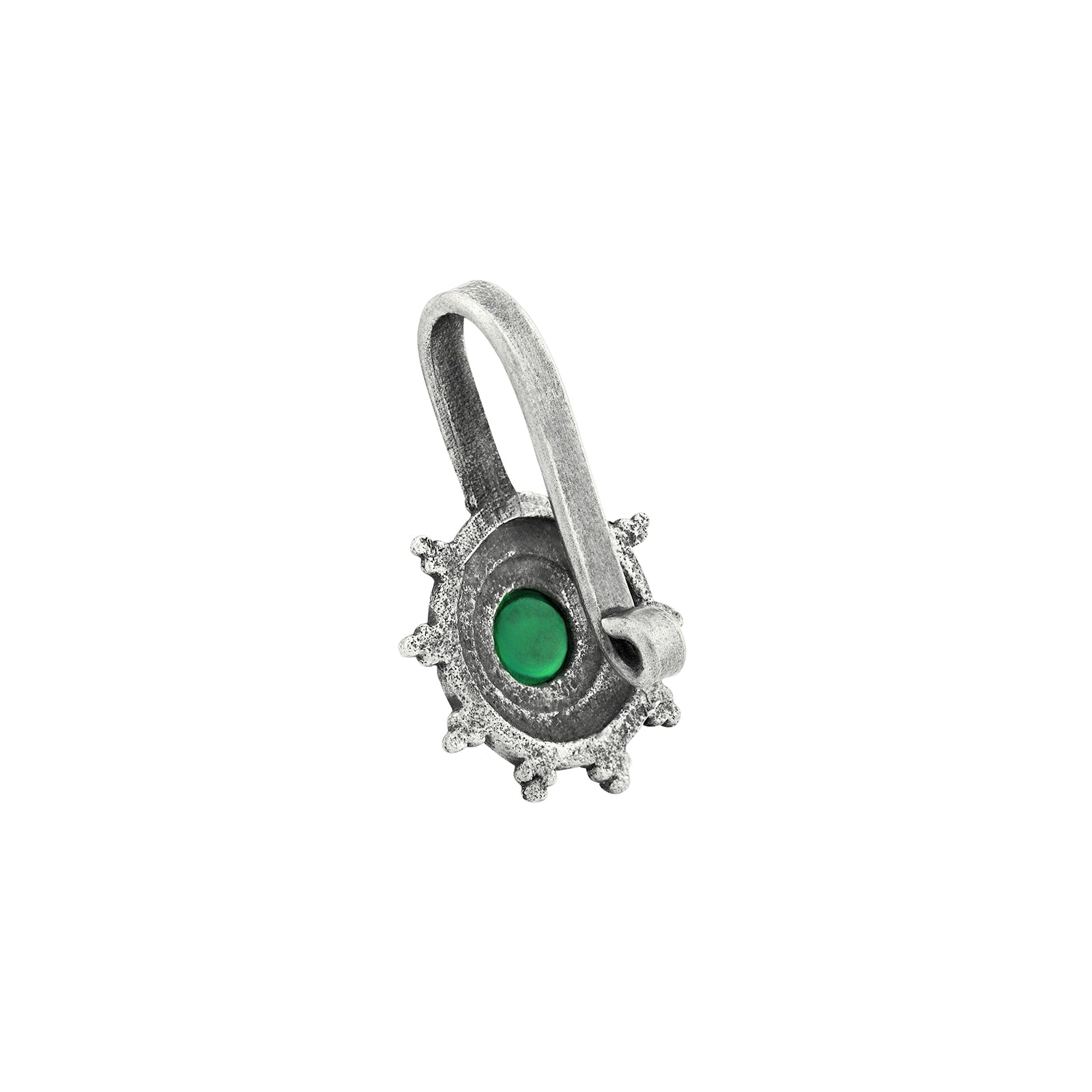 Teejh Afsana Green Stone Press on Nosepin