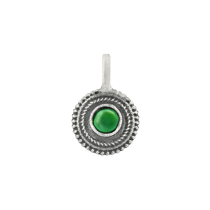 Teejh Vanika Green Stone Press on Nosepin