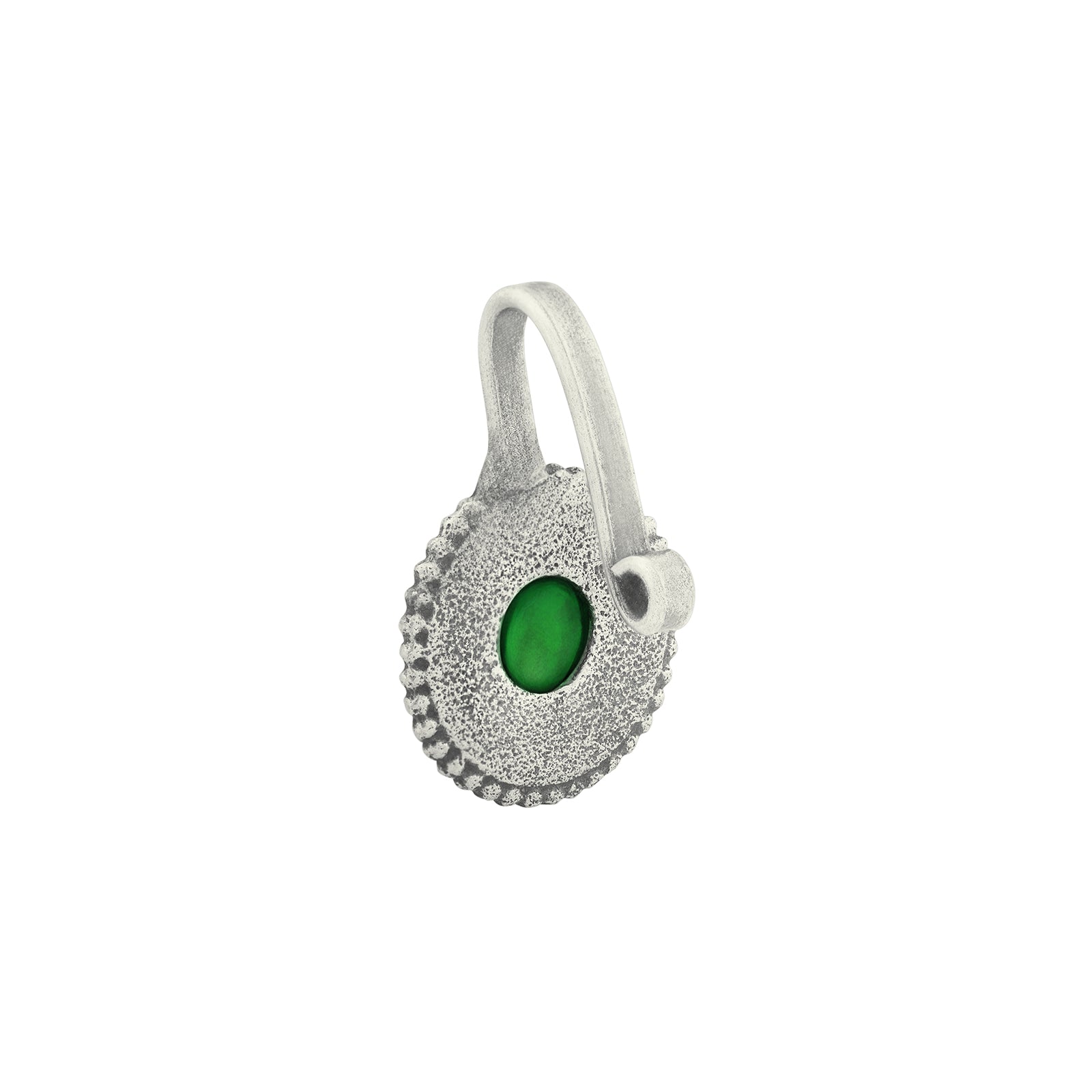 Teejh Vanika Green Stone Press on Nosepin